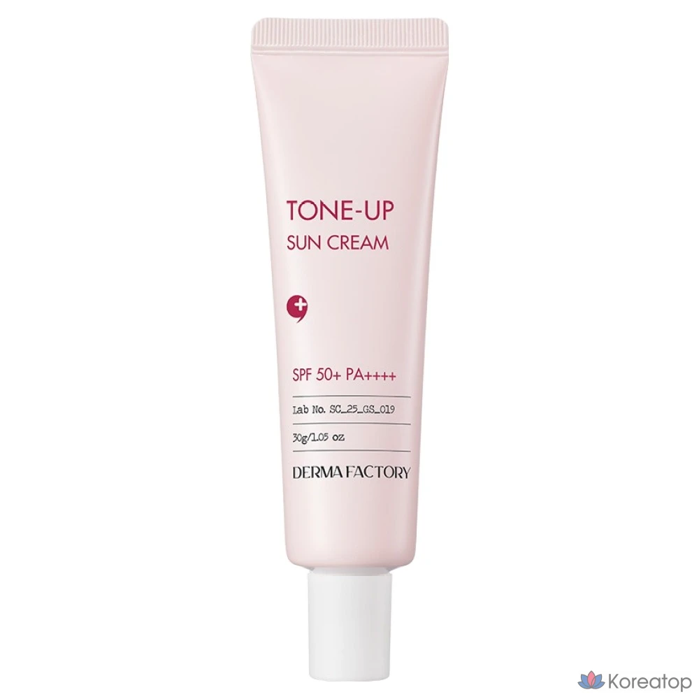 Солнцезащитный крем Derma Factory Inorganic Sunscreen Tone-Up Sunscreen SPF50+ PA++++, 30 г, 1 шт.