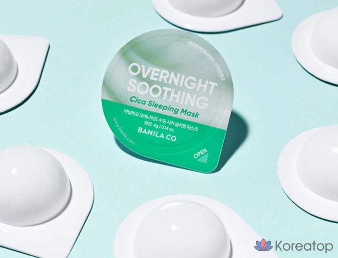 Ночная успокаивающая маска для сна Vanillaco Overnight Soothing Cica Sleeping Mask Travel Kit, 4 г, 60 штук, фото 4