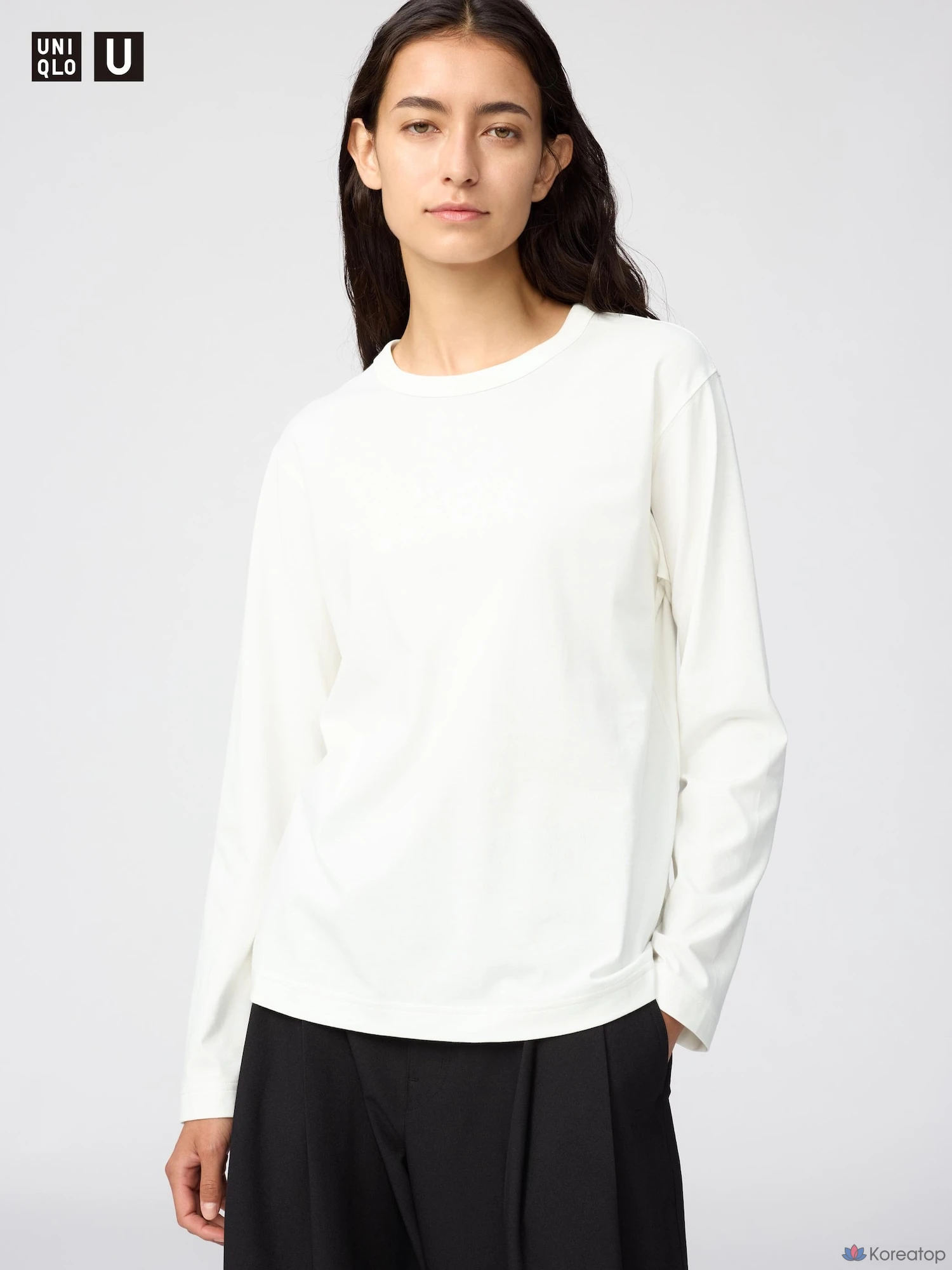 Футболка с длинным рукавом Uniqlo Supima Cotton T