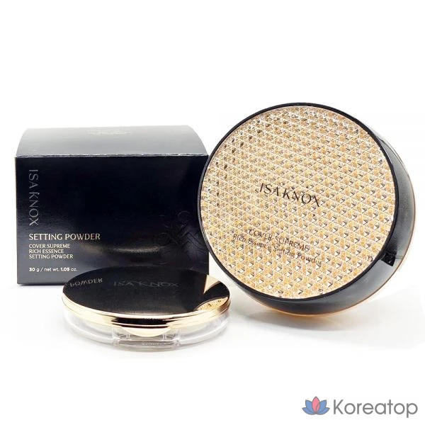 Пудра для лица Izanox Cover Supreme Rich Essence Setting Powder, 30 г, Пудра для лица, 21 Пудра для лица без возрастных изменений, 30 г, Пудра для лица, 1