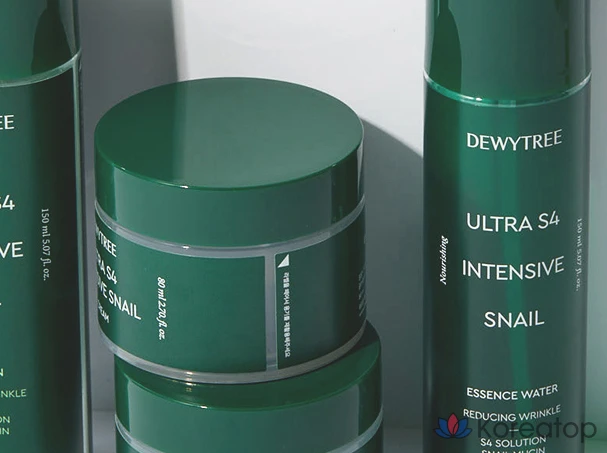Набор Dewtree Ultra S4 Интенсивный крем с экстрактом слизи улитки 80 мл + Вода 150 мл + Эмульсия 150 мл, 1 комплект
