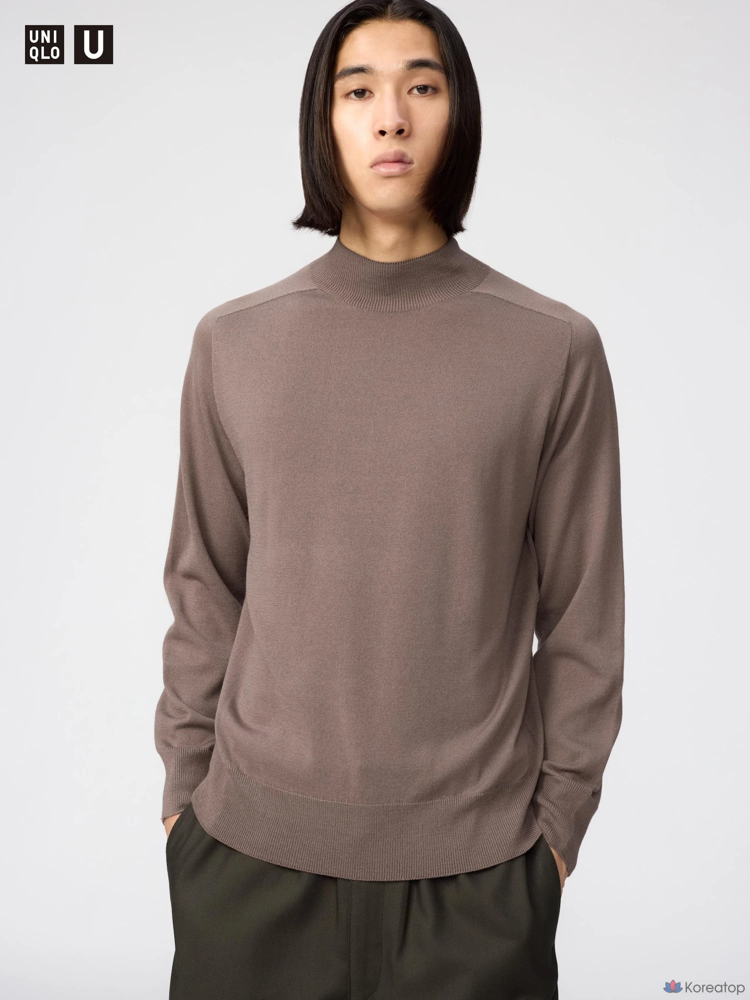 Свитер Uniqlo 3D Knit Mock Neck Sweater