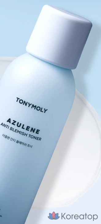 Набор для ухода Tony Moly Azulene Anti-Blemish 2-piece Set (Toner 20 ml + Lotion 20 ml), 3 шт., фото 8