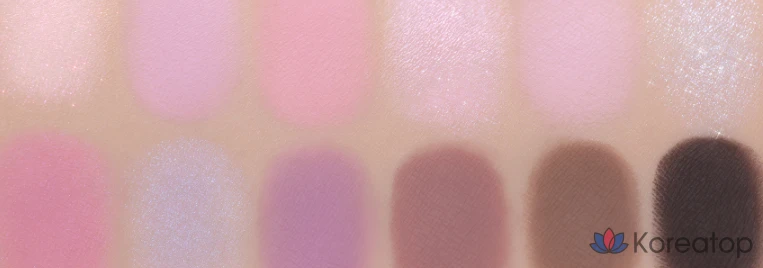 Палетка теней Espoir Disney Edition Eye Core Palette, набор кистей для базы под тени, № 9 Rhythmic Lavender, 2 комплекта, фото 8