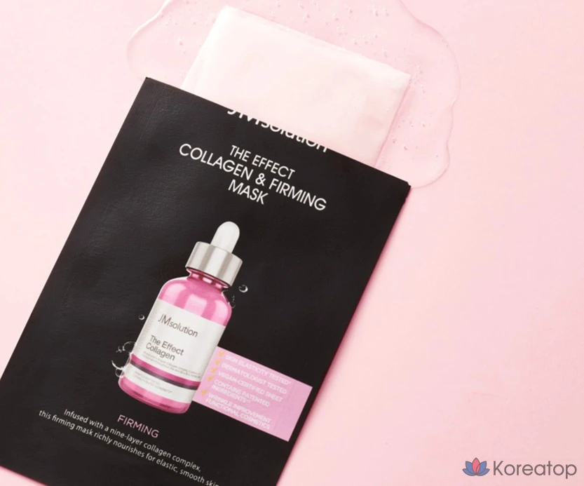 Набор коллагеновых и укрепляющих масок JM Solution The Effect, 5 и 10 штук., фото 3