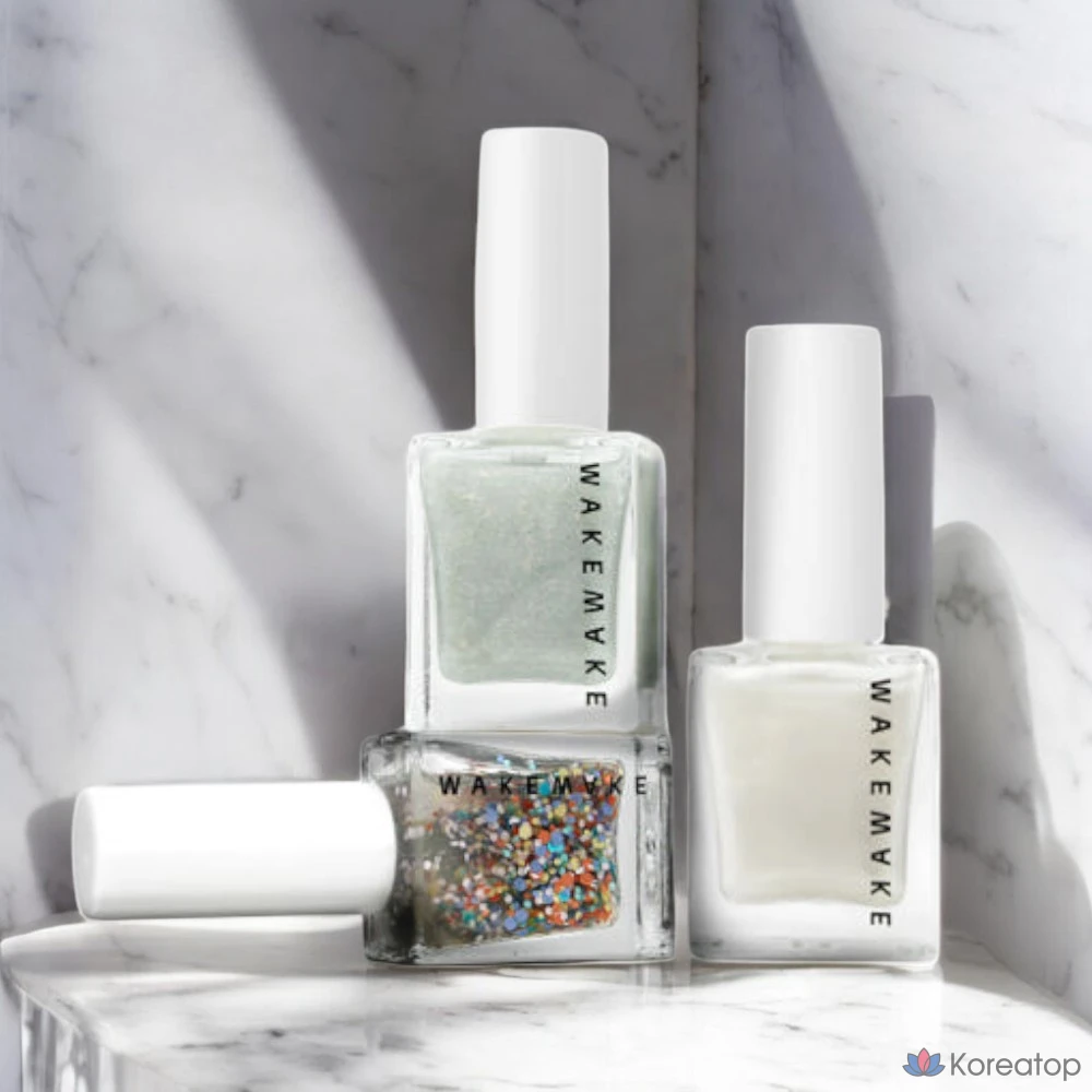 Лак для ногтей WAKEMAKE Nail Gun Glitter, 8 мл, перламутровый, № 49 Modern Flash, 1 шт.