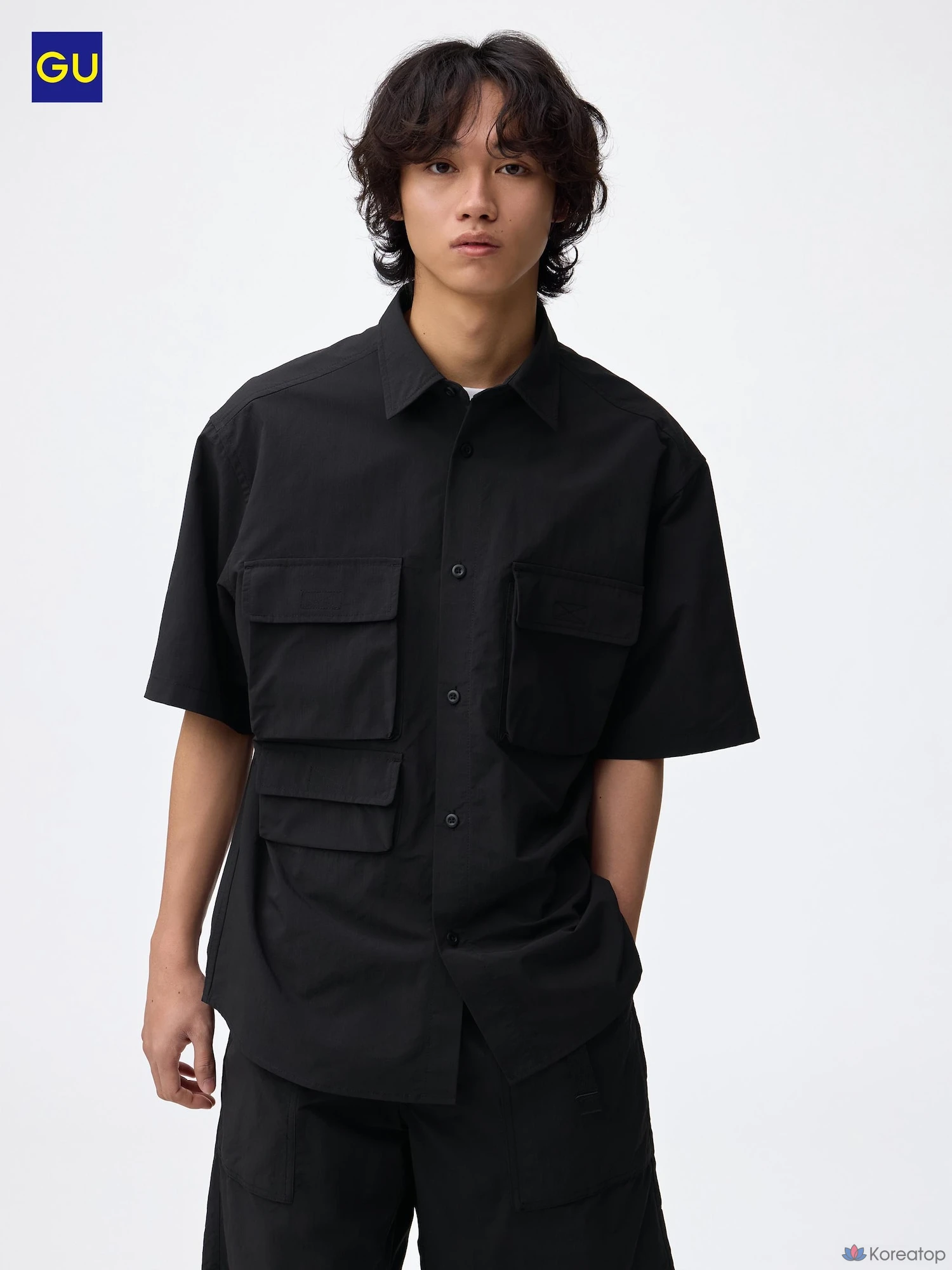 Рубашка Uniqlo Nylon Pocket Shirt (Short Sleeve)