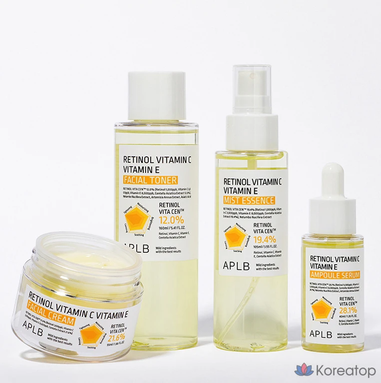 Ампульная сыворотка APLB Retinol Vitamin C Vitamin E Ampoule Serum, 40 мл, 1 шт.