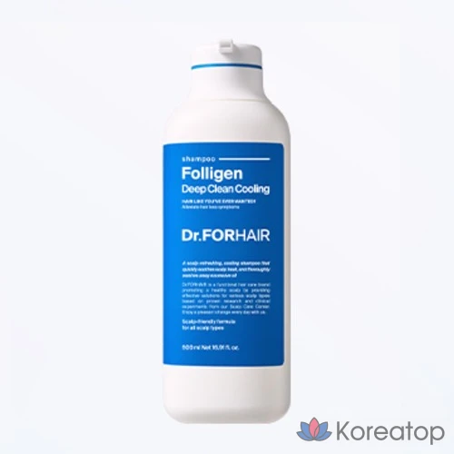 Охлаждающий шампунь Dr. For Hair Deep Clean, 500 мл, 1 шт.