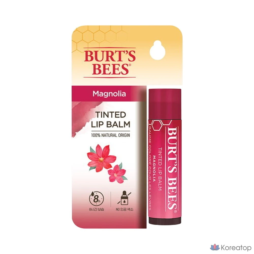 Тонированный бальзам для губ Burt's Bees «Магнолия», 4,25 г, 1 шт.