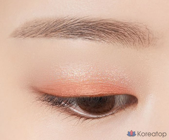 Набор двухцветных теней для век Merythod, оттенок «Золотистый орех» + «Звездный коралл», 1 шт., фото 2