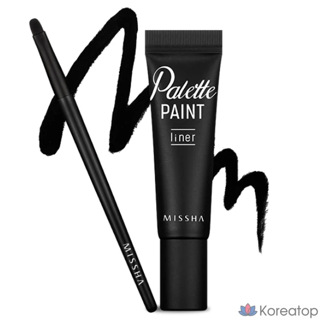 Гелевая подводка для глаз Missha Palette Paint, 6 г, черная, 1 шт.