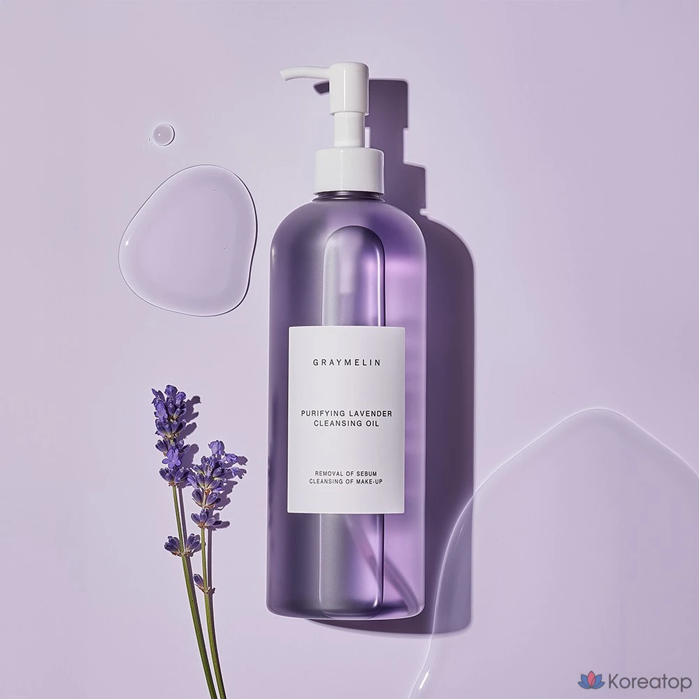 Очищающее масло для лица Graymelin с лавандой, 400 мл, 1 шт.