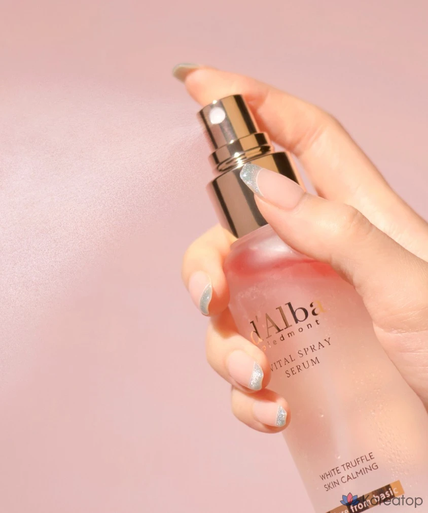Набор из 2 спреев-сыворотки D'alba White Truffle Vital Spray Serum 100 мл и геля для умывания с мягкой кислотностью 15 мл, 1 шт.