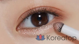 Набор подводки для глаз Etude House Aegyo-sal Maker Liner 0.1g + Glitter 0.5g, оттенок «Шампанское нюд», 1 шт., фото 4