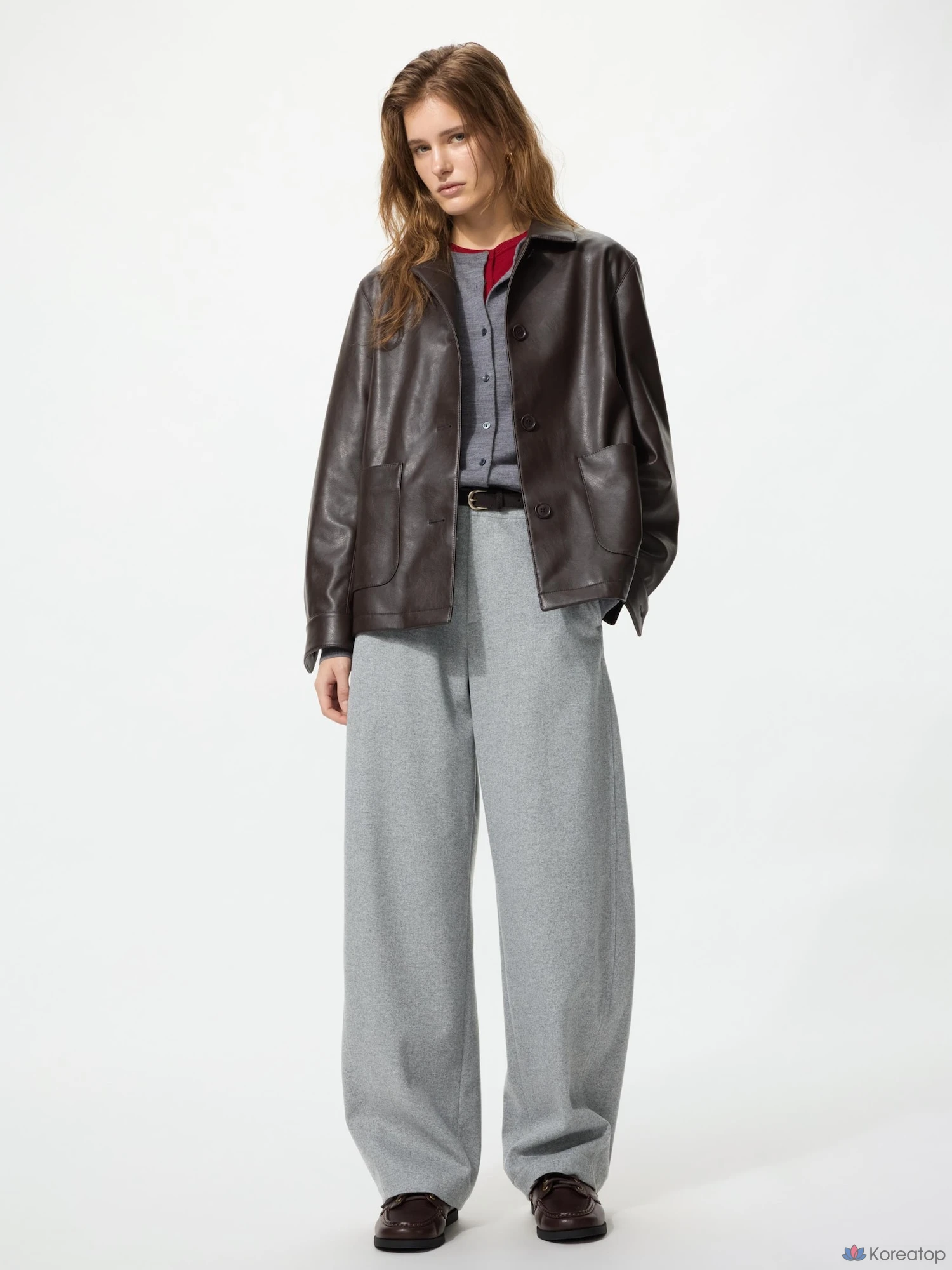 Брюки Uniqlo Brushed Jersey Barrel Leg Pants, длина 75-79 см, удлиненная модель