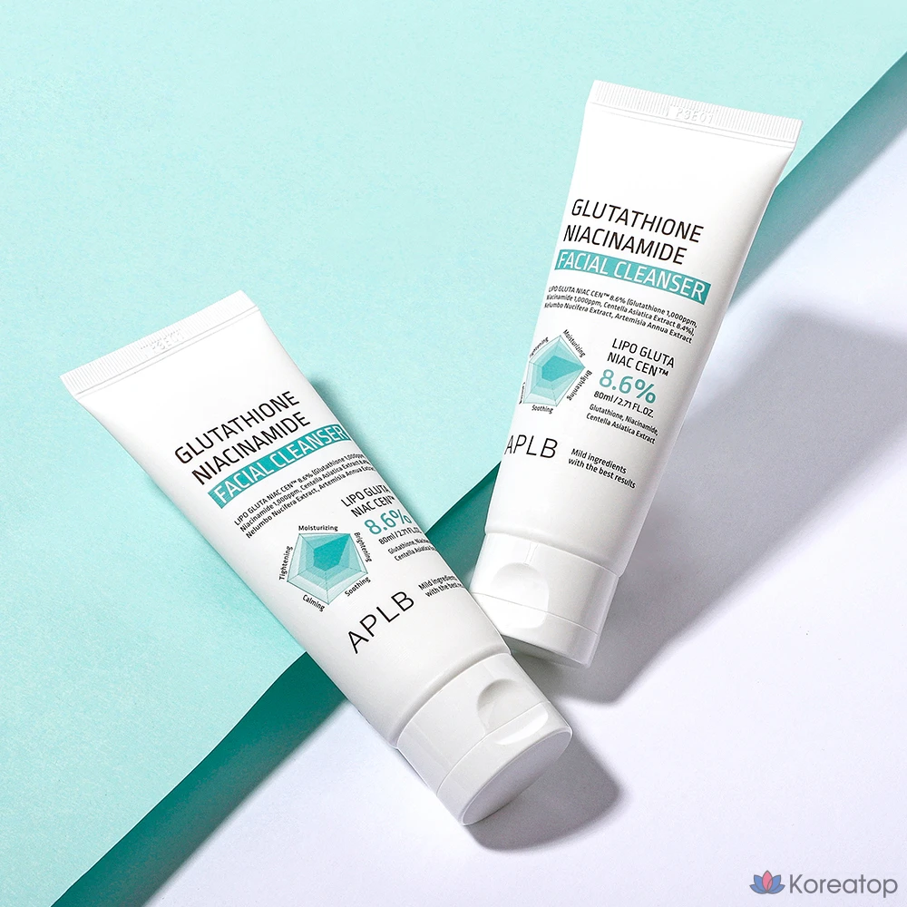 Очищающее средство для лица APLB Glutathione Niacinamide Facial Cleanser, 80 мл, 1 шт.