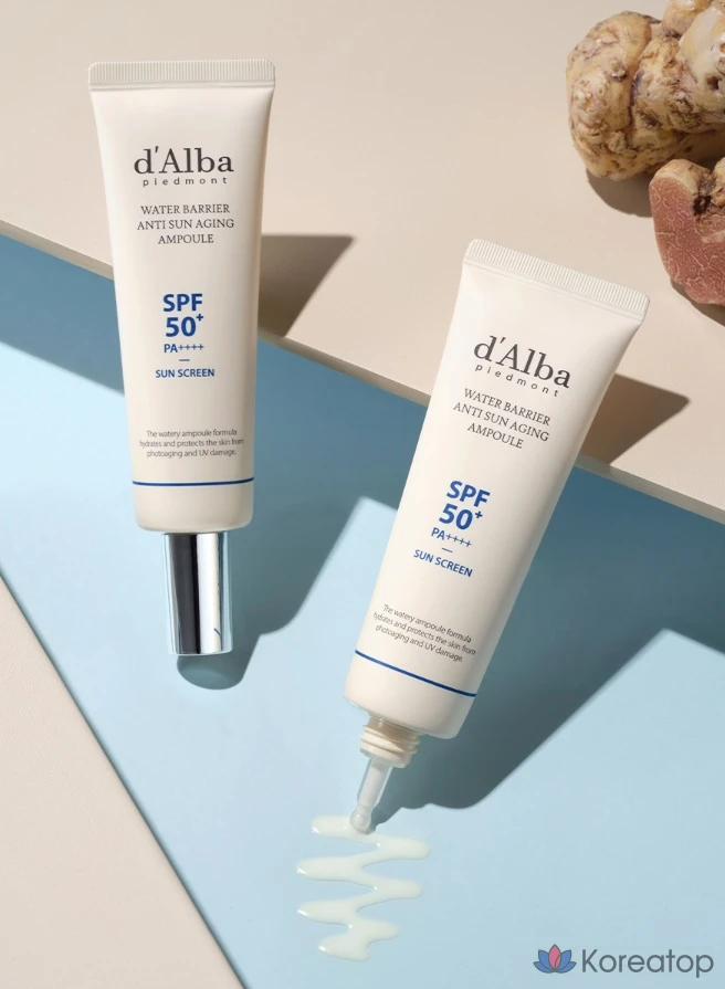 Ампула D'alba Water Barrier Anti-Sun Aging SPF50+ PA++++, 50 мл, 1 шт.