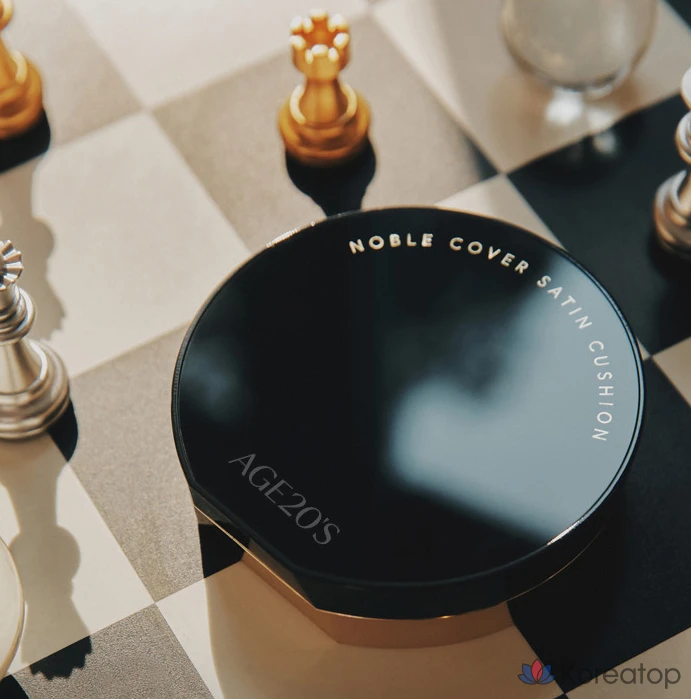 Набор тональных кремов Noble Cover Satin Cushion 12 г + сменный блок 12 г, нейтральный бежевый, 1 шт., фото 6