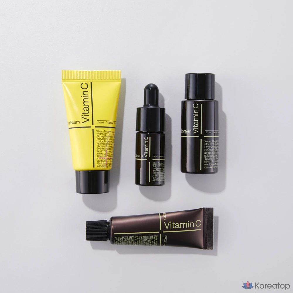 Набор для ухода MEDIHEAL Vita Brightening Trial Kit (Cleansing Foam 30ml + Toner 30ml + Serum 10ml + Cream 20ml), 6 шт., фото 3