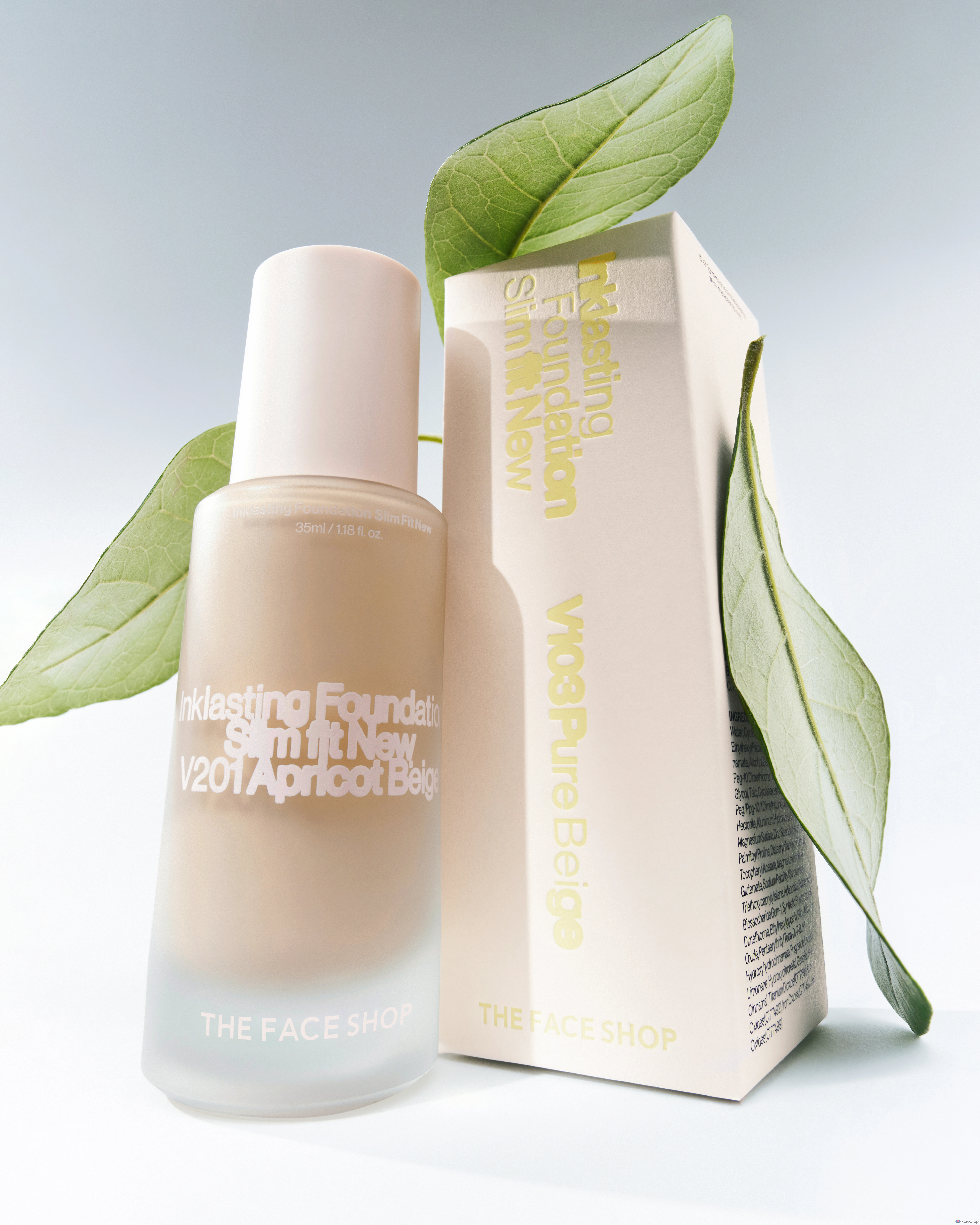 Тональный крем The Face Shop Ink Lasting Foundation Slim Fit New, 35 мл, V203, 1 шт., фото 5