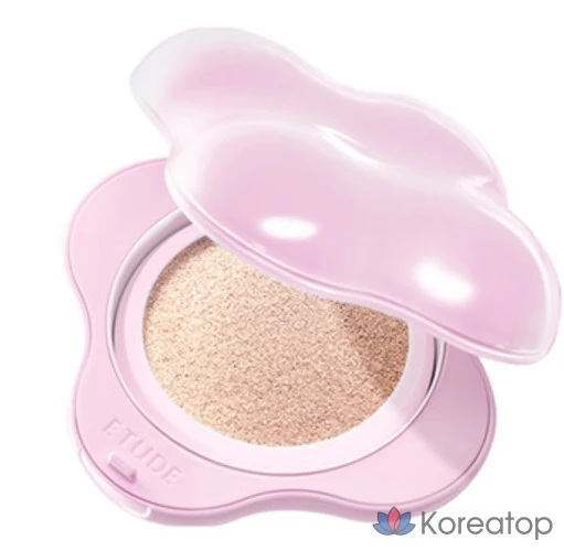 Набор тональных кремов Etude House Blossom Cloud Filter Cushion 15 г + мини-тональный крем 5 г, № 21, цвет слоновой кости, 1 шт.