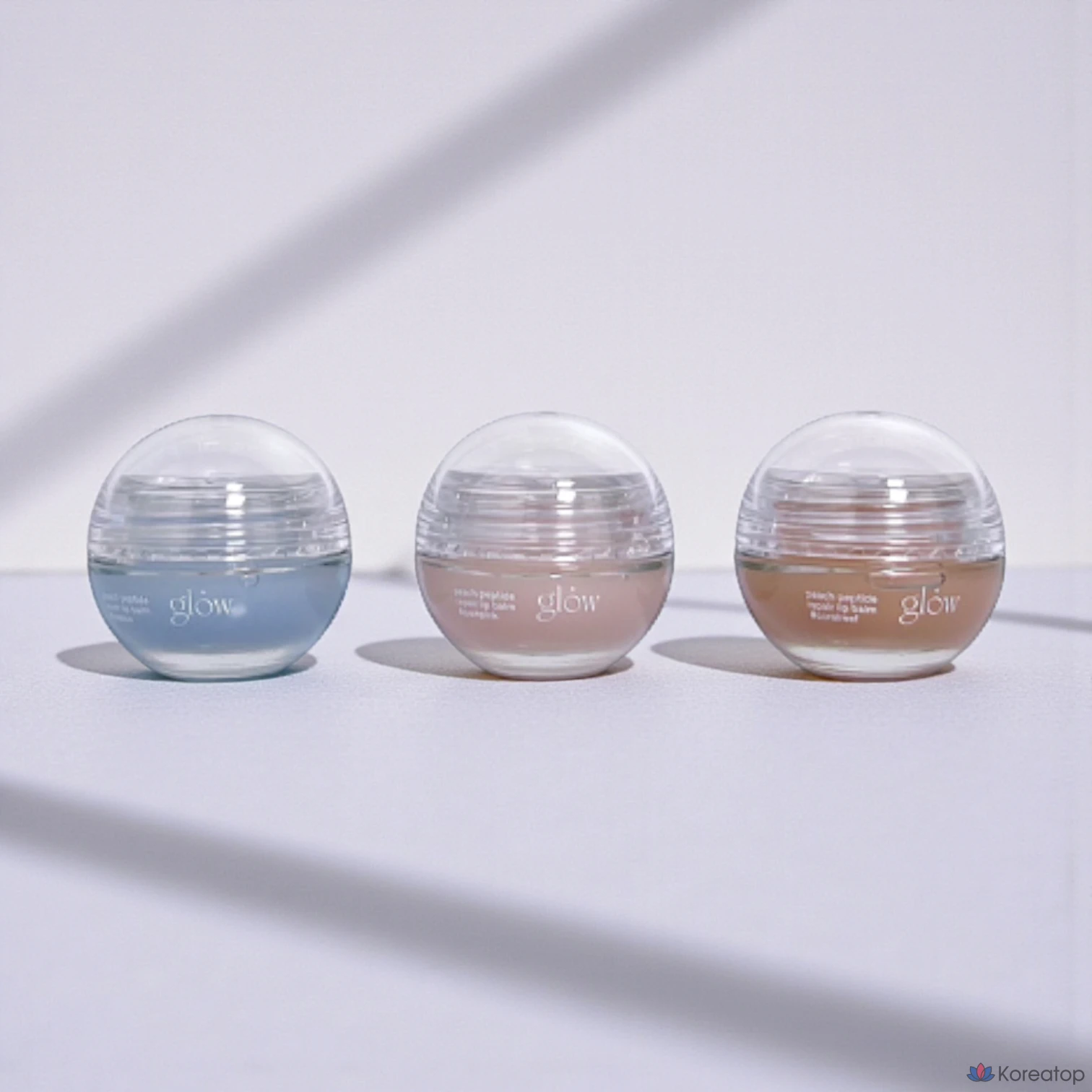 Бальзам для губ Glow Peach Peptide, 8 г. Без запаха / С ароматом персика / С ароматом грейпфрута. #Coralif, 1 шт.