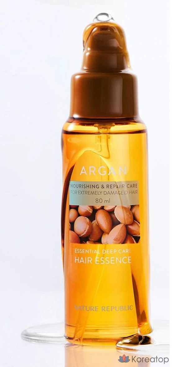 Эссенция для глубокого ухода за волосами Nature Republic Argan Essential, 80 мл, 1 шт.