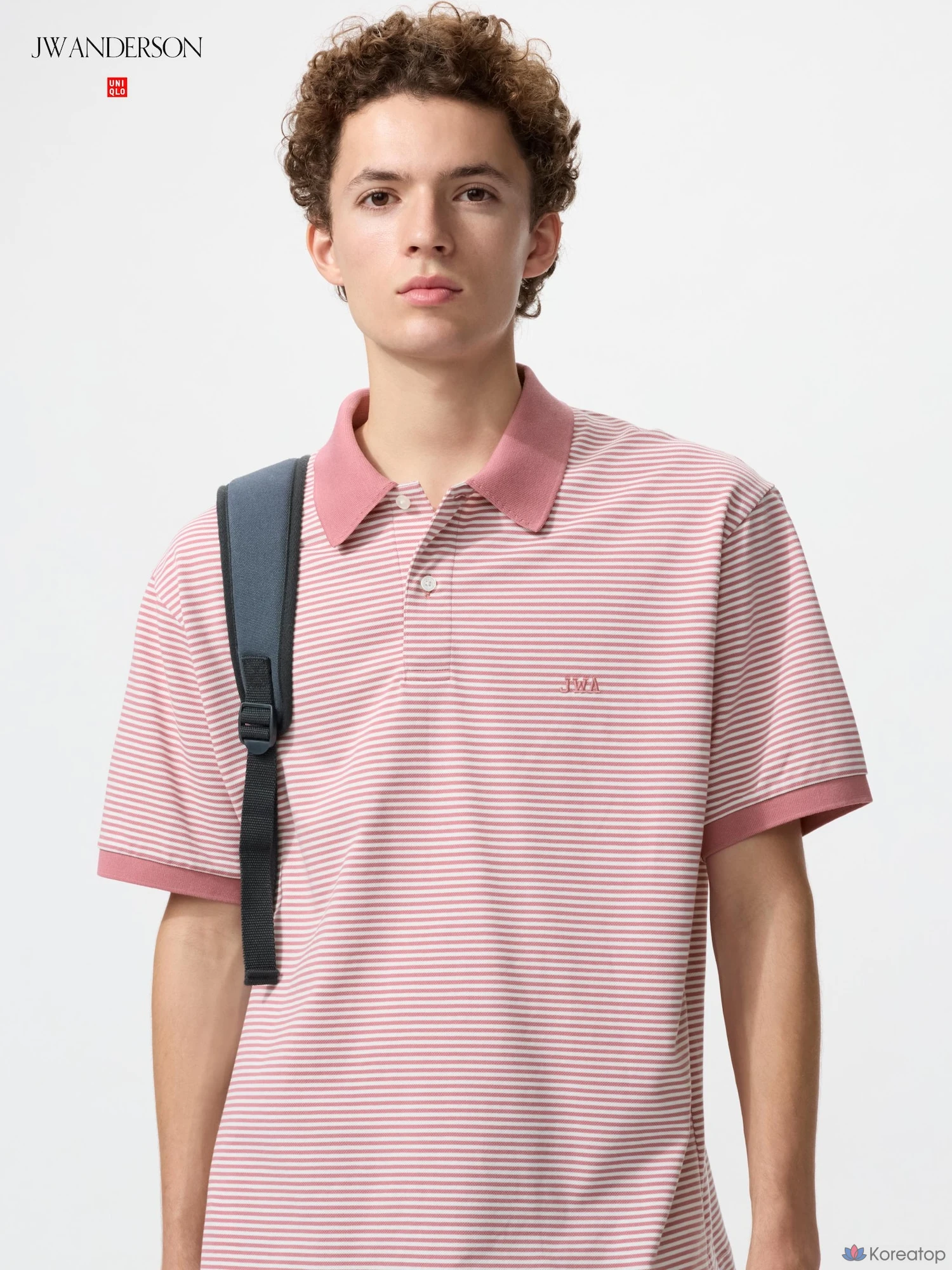 Поло Uniqlo Dry Pique Striped Polo Shirt (Narrow)