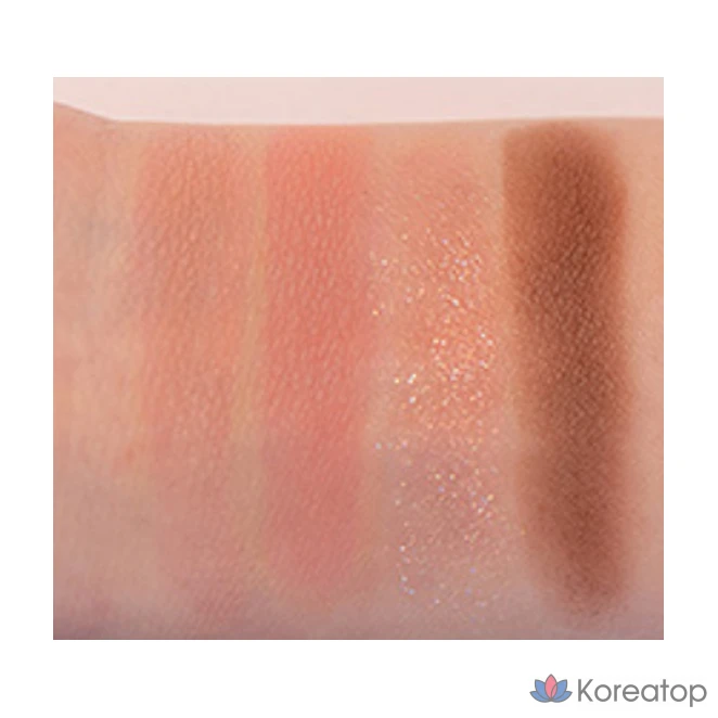 Палетка теней ROM&ND Better Than Eyes, оттенок 01 «Сушеный тюльпан манго», 1 шт., фото 3