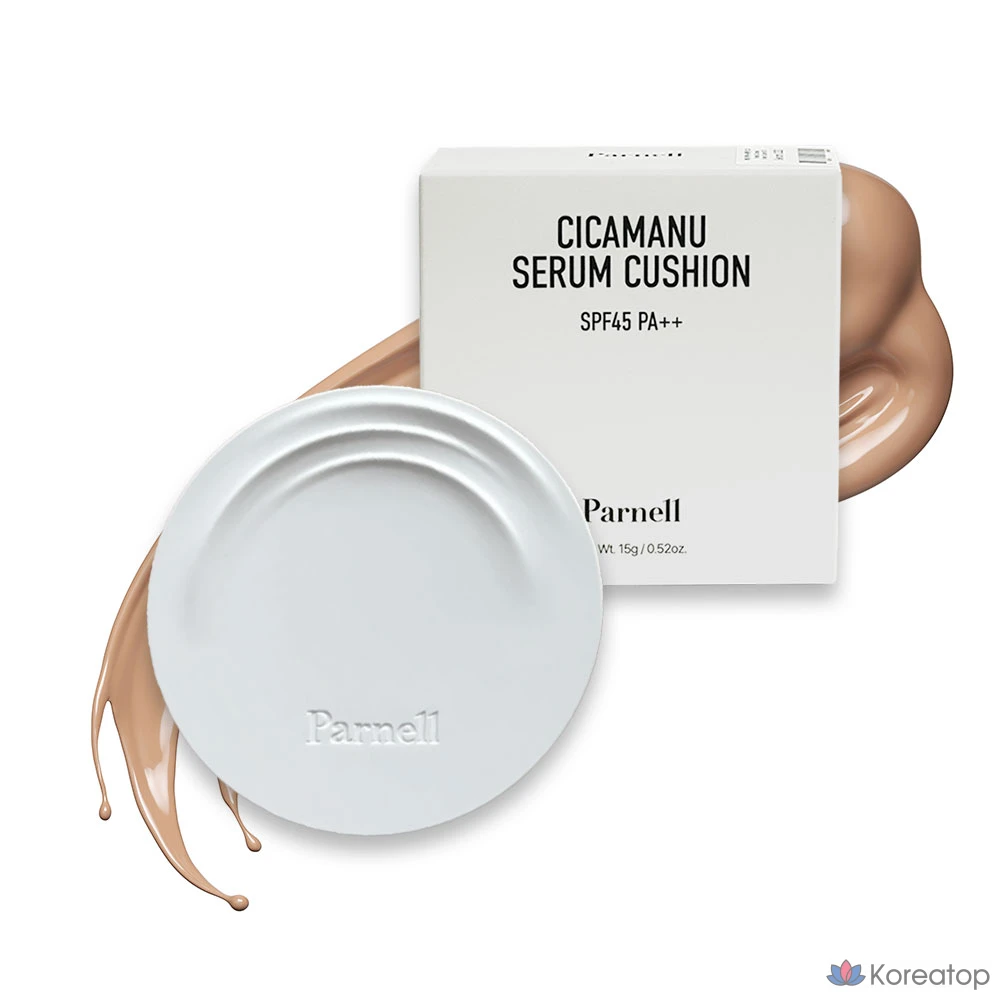 Тональный крем-кушон Parnell Shikamanu Serum Cushion Foundation SPF45 PA++ 15 г, № 23, 1 шт.