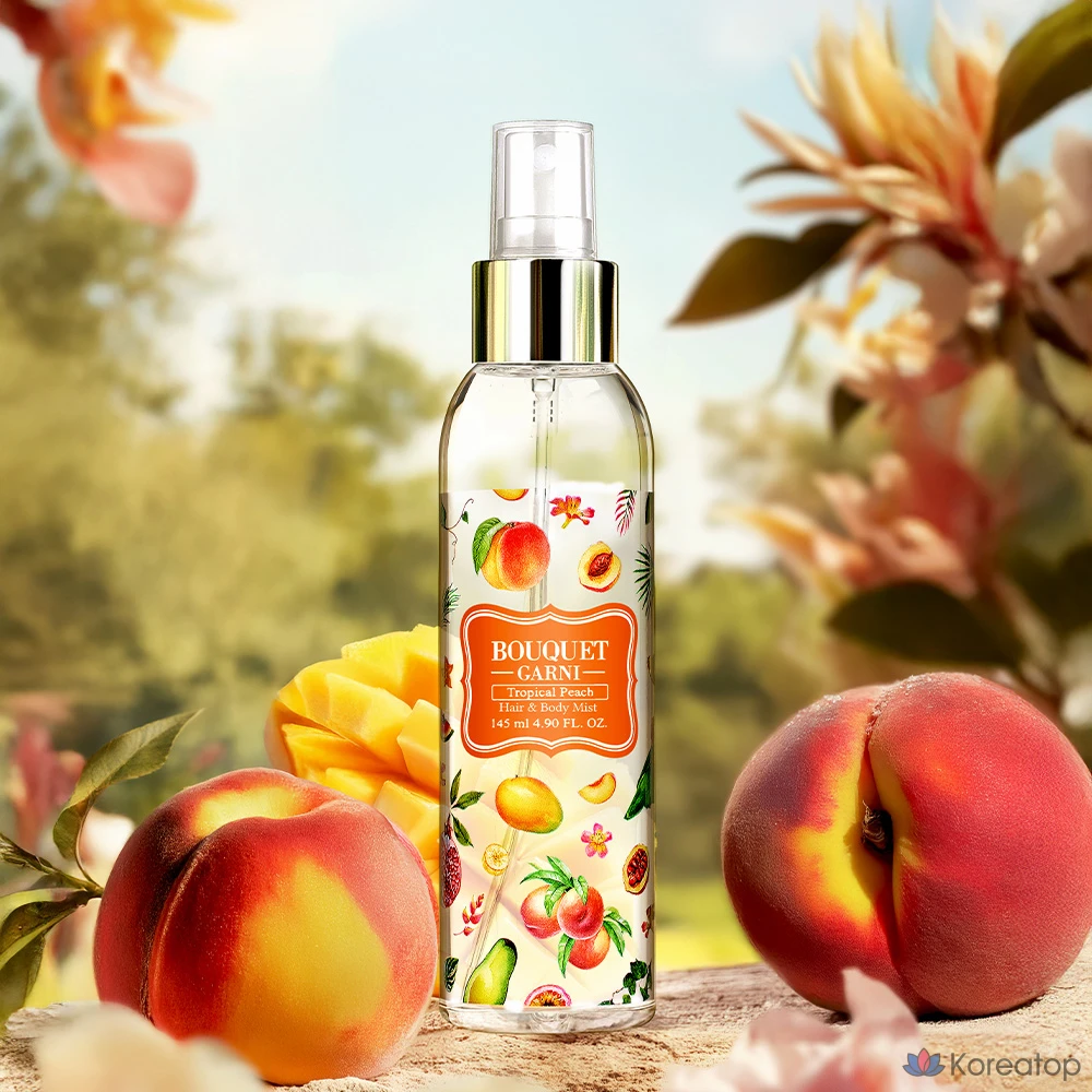 Ароматизированный спрей для волос и тела Bouquet Garni «Тропический персик», 145 мл, 1 шт.