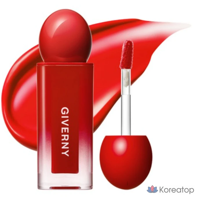 Тинт для губ Giverny Dewy Lip Glaze Tint, КРАСНЫЙ (L'Acha Red), 4,9 г, 1 шт.