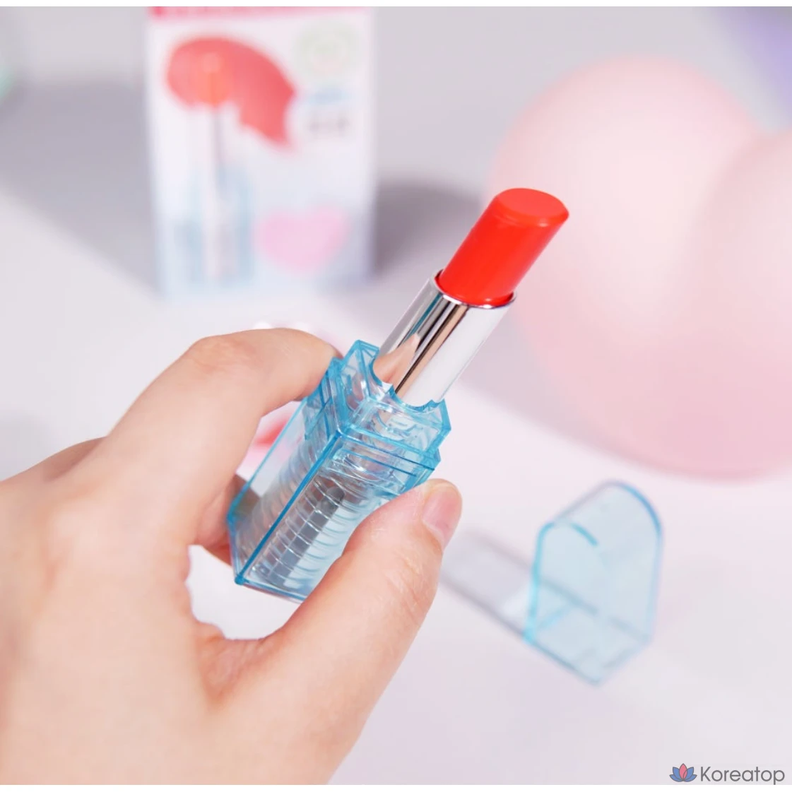 Amuse Du Balm Blue Edition Limited Edition, Pink Edition 02 Персиковый бальзам, 3,2 г, 1 шт., фото 6