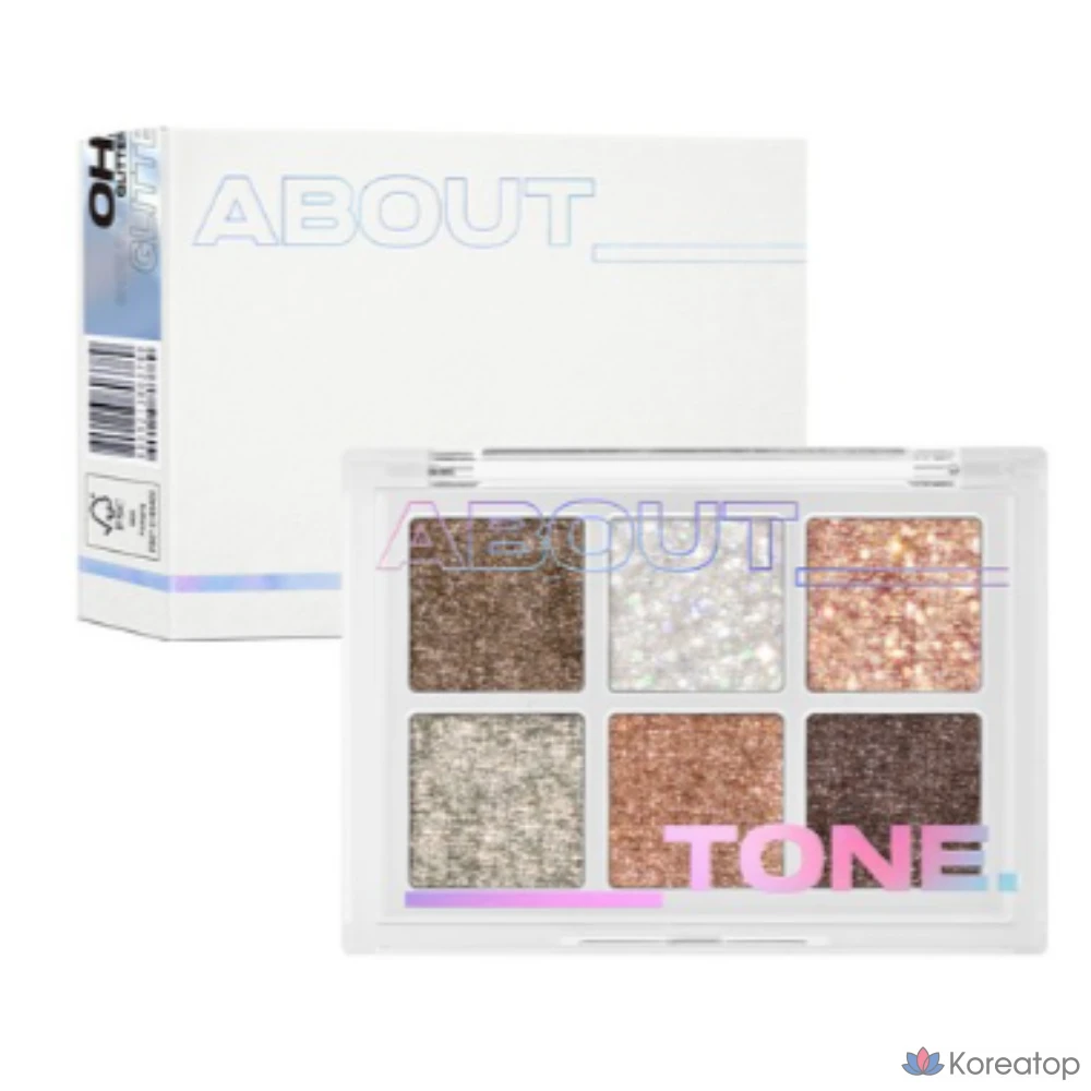 Тени для век ABOUT TONE Oh My Glitter Pop, 01 O:STUNNER, 1 шт.