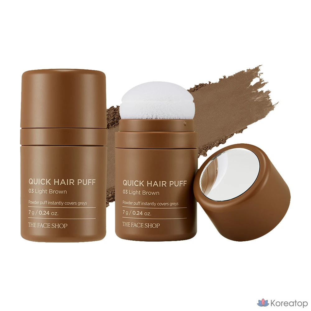 Пучок для волос The Face Shop Quick Hair Puff 7 г, 03 Светло-коричневый, 1 шт.