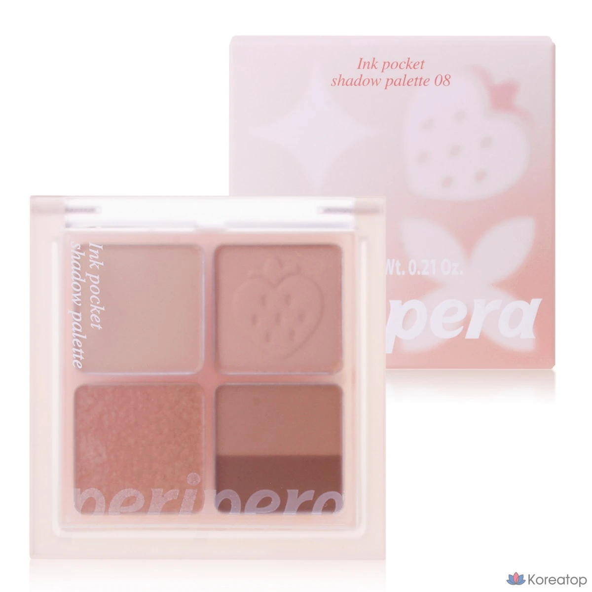 Палитра теней Peripera Ink Pocket Shadow Palette, 08 Muted Strawberry, 1 шт.