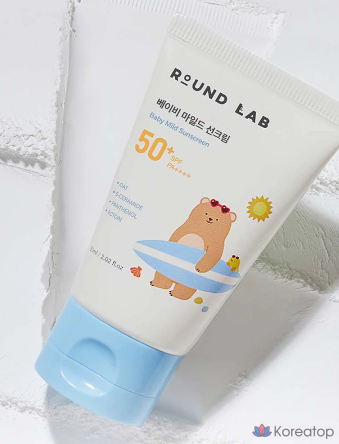Детский солнцезащитный крем Round Lab Baby Mild Sunscreen SPF50+ PA++++, 60 мл, 1 шт.