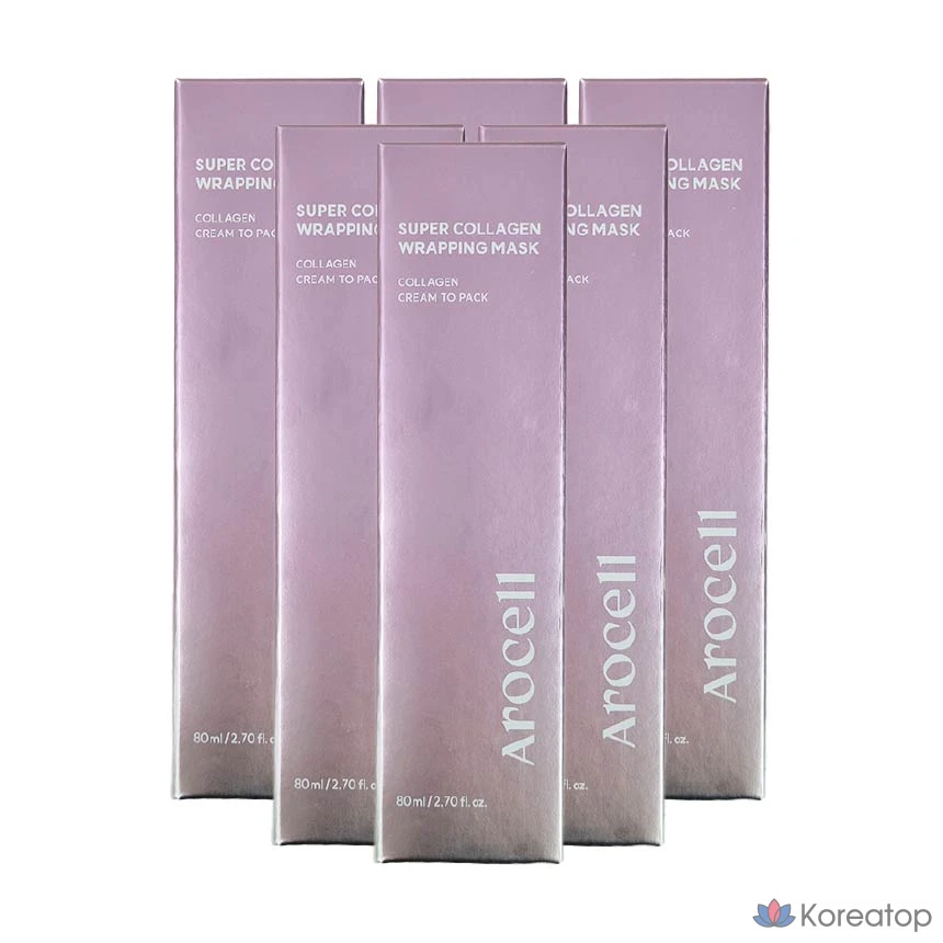 Обертывающая маска Arocell Super Collagen, 1 упаковка, 6 упаковок, фото 5