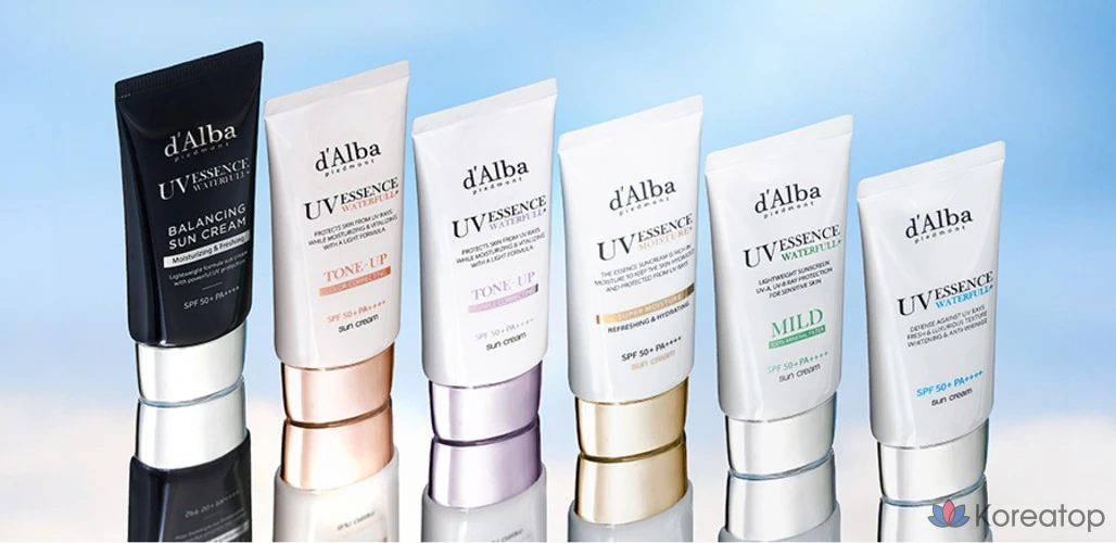 Увлажняющая эссенция-солнцезащитный крем D'alba Super Moisture Essence SPF50+ PA++++, 1 шт.