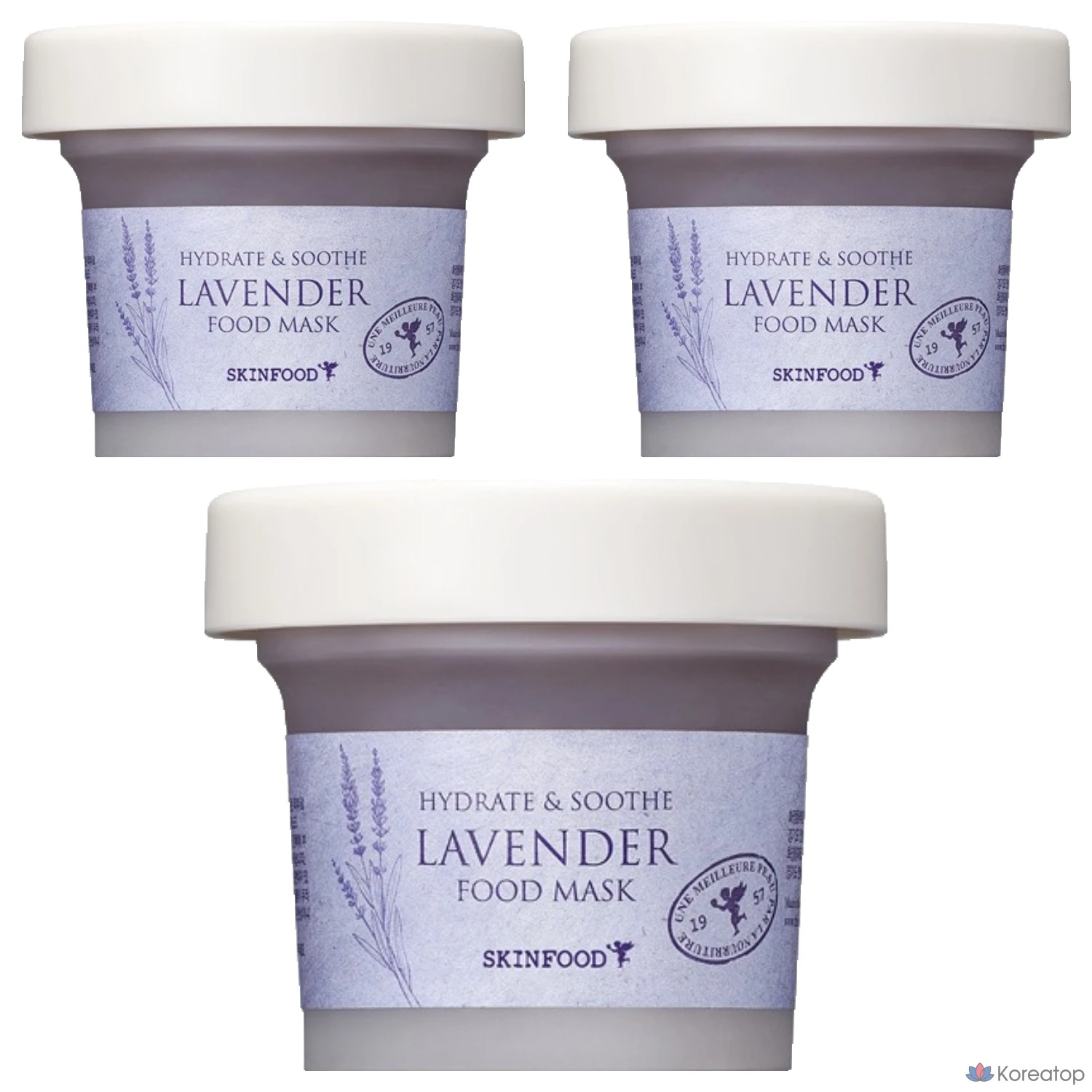 Маска для лица Skinfood с лавандой, 120 г, 1 упаковка, 3 упаковки