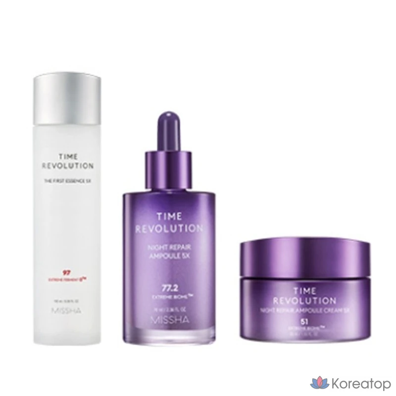 Missha Time Revolution Night Repair Ampoule 5X, 70 мл, 1 шт., фото 6