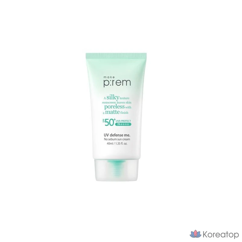 Солнцезащитный крем MAKE P:REM UV Defense Me No Sebum SPF50+ PA++++, 40 мл, 1 шт.