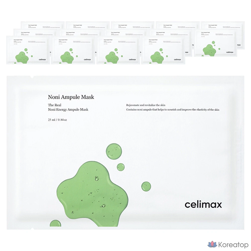 Cellimax The Real Noni Energy Ampoule Mask, 25 мл, 1 упаковка, 15 штук