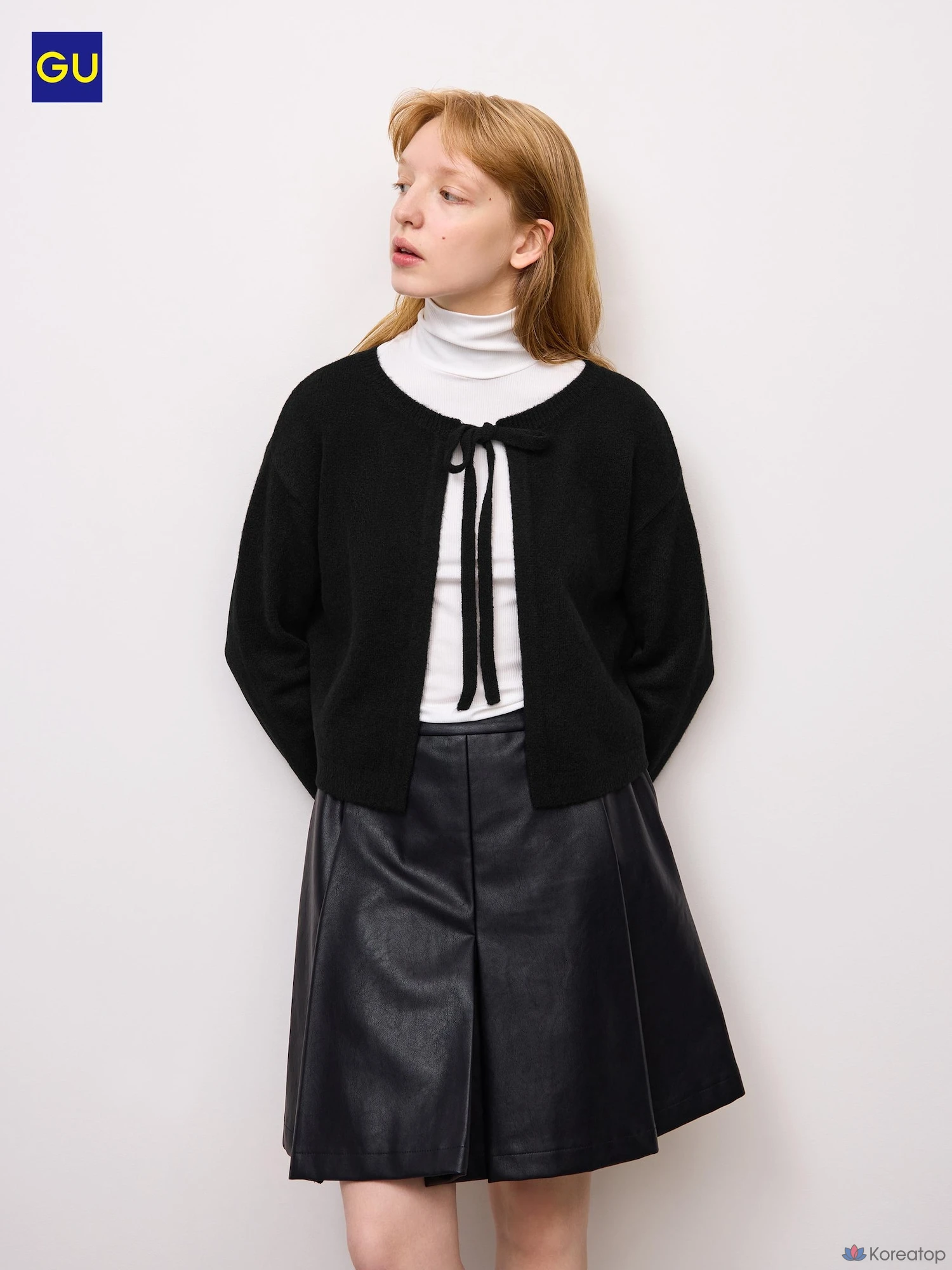 Кардиган Uniqlo Puppy Touch Knit Ribbon