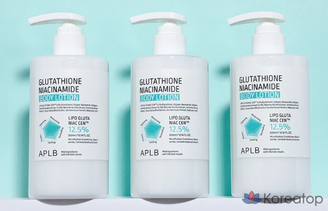 Лосьон для тела APLB Glutathione Niacinamide Body Lotion, 300 мл, 1 шт.