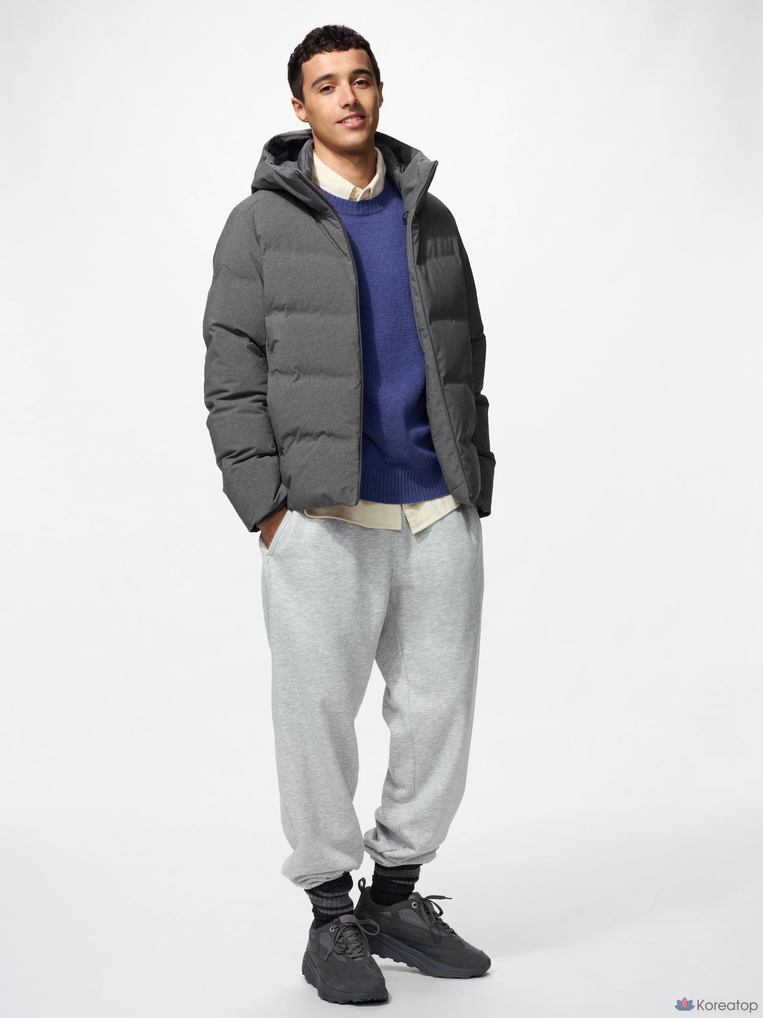 Брюки Uniqlo Warm Boa Sweatpants, удлиненная длина 73-79 см
