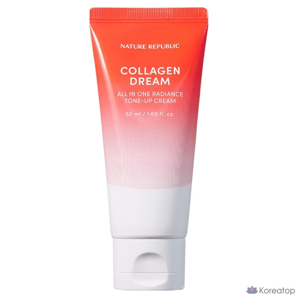 Крем для выравнивания тона кожи Nature Republic Collagen Dream All-in-One Radiance Tone-Up Cream, 50 мл, 1 шт.