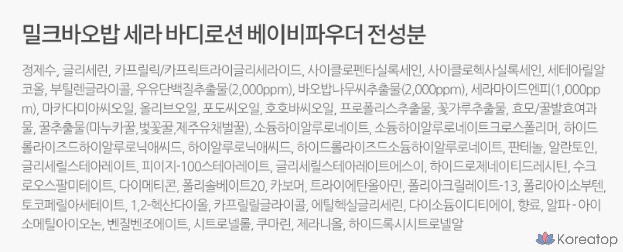 Сыворотка для тела Milk Baobab, детская присыпка, 600 мл, 1 шт.