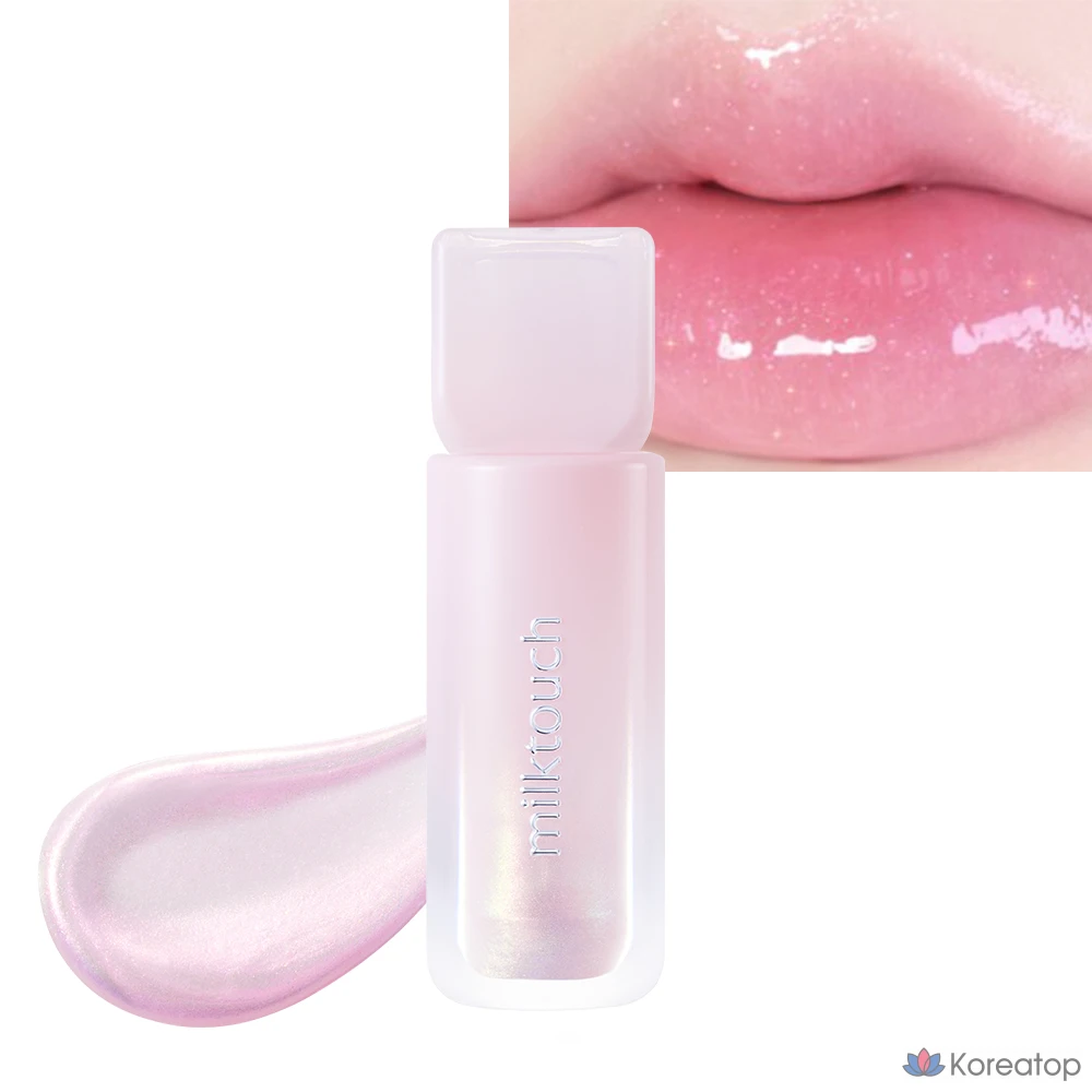 Блеск для губ Milk Touch Dew Stain Sheer Aurora Gloss, 1 шт., 4 мл, 02. Baby Dew